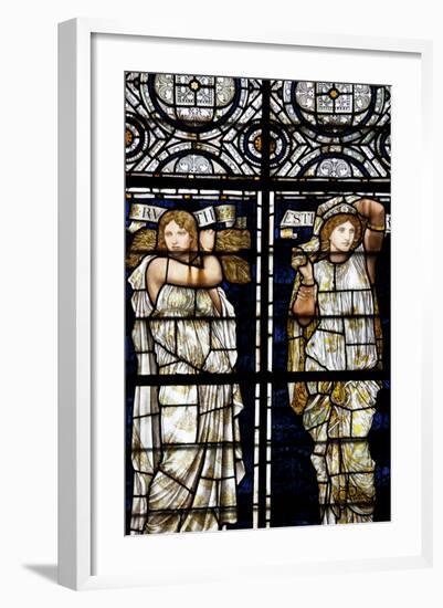 England, Salisbury, Salisbury Cathedral, Stained Glass Window, Ruth and Esther-Samuel Magal-Framed Photographic Print