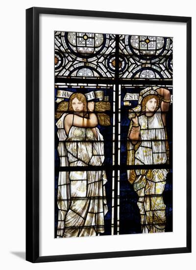 England, Salisbury, Salisbury Cathedral, Stained Glass Window, Ruth and Esther-Samuel Magal-Framed Photographic Print