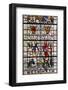 England, Salisbury, Salisbury Cathedral, Stained Glass Window, Saint Andrew and Saint George-Samuel Magal-Framed Photographic Print
