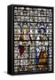 England, Salisbury, Salisbury Cathedral, Stained Glass Window, Saints-Samuel Magal-Framed Stretched Canvas