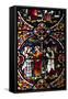 England, Salisbury, Salisbury Cathedral, Stained Glass Window, Scenes from The New Testament-Samuel Magal-Framed Stretched Canvas