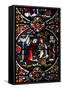 England, Salisbury, Salisbury Cathedral, Stained Glass Window, Scenes from The New Testament-Samuel Magal-Framed Stretched Canvas