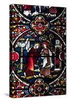 England, Salisbury, Salisbury Cathedral, Stained Glass Window, Scenes from The New Testament-Samuel Magal-Stretched Canvas