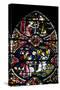 England, Salisbury, Salisbury Cathedral, Stained Glass Window, Scenes from The New Testament-Samuel Magal-Stretched Canvas