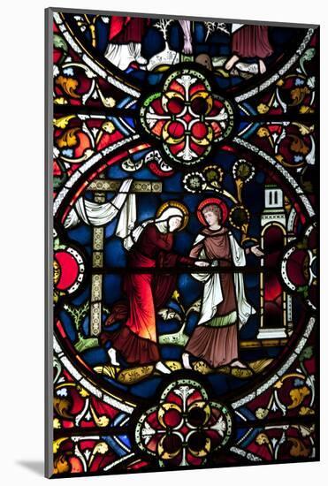 England, Salisbury, Salisbury Cathedral, Stained Glass Window, Scenes from The New Testament-Samuel Magal-Mounted Photographic Print