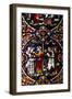 England, Salisbury, Salisbury Cathedral, Stained Glass Window, Scenes from The New Testament-Samuel Magal-Framed Photographic Print