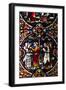 England, Salisbury, Salisbury Cathedral, Stained Glass Window, Scenes from The New Testament-Samuel Magal-Framed Photographic Print