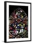 England, Salisbury, Salisbury Cathedral, Stained Glass Window, Scenes from The New Testament-Samuel Magal-Framed Photographic Print