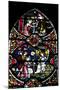 England, Salisbury, Salisbury Cathedral, Stained Glass Window, Scenes from The New Testament-Samuel Magal-Mounted Photographic Print