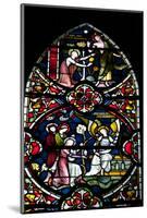 England, Salisbury, Salisbury Cathedral, Stained Glass Window, Scenes from The New Testament-Samuel Magal-Mounted Photographic Print