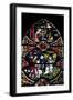 England, Salisbury, Salisbury Cathedral, Stained Glass Window, Scenes from The New Testament-Samuel Magal-Framed Photographic Print