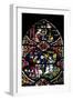 England, Salisbury, Salisbury Cathedral, Stained Glass Window, Scenes from The New Testament-Samuel Magal-Framed Photographic Print