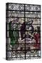 England, Salisbury, Salisbury Cathedral, Stained Glass Window, The Birth of Oved-Samuel Magal-Stretched Canvas