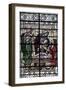 England, Salisbury, Salisbury Cathedral, Stained Glass Window, The Birth of Oved-Samuel Magal-Framed Photographic Print