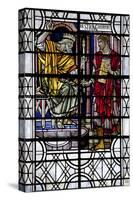 England, Salisbury, Salisbury Cathedral, Stained Glass Window,  The Coronation of David-Samuel Magal-Stretched Canvas