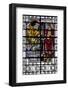 England, Salisbury, Salisbury Cathedral, Stained Glass Window,  The Coronation of David-Samuel Magal-Framed Photographic Print