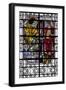 England, Salisbury, Salisbury Cathedral, Stained Glass Window,  The Coronation of David-Samuel Magal-Framed Photographic Print