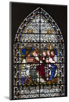 England, Salisbury, Salisbury Cathedral, Stained Glass Window-Samuel Magal-Mounted Photographic Print