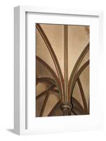 England, Salisbury, Salisbury Cathedral, Vaulted Ceiling and Pilasters-Samuel Magal-Framed Photographic Print