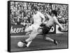 England: Soccer Match, 1972-null-Framed Stretched Canvas