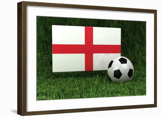 England Soccer-badboo-Framed Art Print