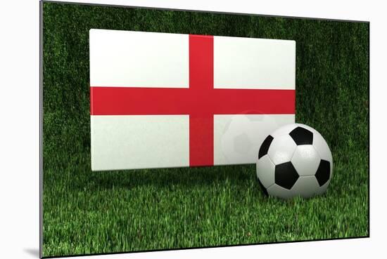 England Soccer-badboo-Mounted Art Print