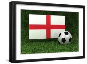 England Soccer-badboo-Framed Art Print