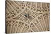 England, Somerset, Bath, Bath Abbey, Fan-Vaulted Ceiling, Coat of Arms-Samuel Magal-Stretched Canvas