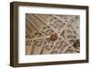 England, Somerset, Bath, Bath Abbey, Fan-Vaulted Ceiling, Coat of Arms-Samuel Magal-Framed Photographic Print