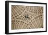 England, Somerset, Bath, Bath Abbey, Fan-Vaulted Ceiling, Coat of Arms-Samuel Magal-Framed Photographic Print