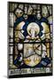 England, Somerset, Bath, Bath Abbey, Stained Glass Window, Angel with a Shield-Samuel Magal-Mounted Photographic Print