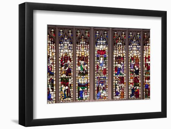 England, Somerset, Bath, Bath Abbey, Stained Glass Window, East Window-Samuel Magal-Framed Photographic Print