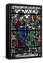 England, Somerset, Bath, Bath Abbey, Stained Glass Window, Jonathan and David-Samuel Magal-Framed Stretched Canvas