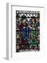 England, Somerset, Bath, Bath Abbey, Stained Glass Window, Jonathan and David-Samuel Magal-Framed Photographic Print