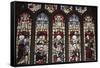 England, Somerset, Bath, Bath Abbey, Stained Glass Window, New Testament Scenes-Samuel Magal-Framed Stretched Canvas