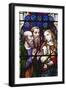 England, Somerset, Bath, Bath Abbey, Stained Glass Window, New Testament Scenes-Samuel Magal-Framed Photographic Print