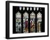 England, Somerset, Bath, Bath Abbey, Stained Glass Window, The Coronation of Edgar-Samuel Magal-Framed Photographic Print