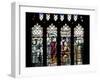 England, Somerset, Bath, Bath Abbey, Stained Glass Window, The Coronation of Edgar-Samuel Magal-Framed Photographic Print