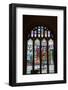 England, Somerset, Bath, Bath Abbey, Stained Glass Window, The Coronation of Edgar-Samuel Magal-Framed Photographic Print