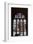 England, Somerset, Bath, Bath Abbey, Stained Glass Window, The Coronation of Edgar-Samuel Magal-Framed Photographic Print