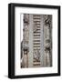 England, Somerset, Bath, Bath Abbey, West Facade, Decorated Column-Samuel Magal-Framed Photographic Print