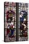 England, Somerset, Bath, Bath Abbey, West Side, Stained Glass Window, Pentateuch Window-Samuel Magal-Stretched Canvas