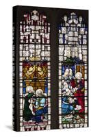 England, Somerset, Bath, Bath Abbey, West Side, Stained Glass Window, Pentateuch Window-Samuel Magal-Stretched Canvas