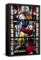 England, Somerset, Bath, Bath Abbey, West Side, Stained Glass Window, Pentateuch Window-Samuel Magal-Framed Stretched Canvas