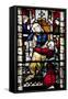 England, Somerset, Bath, Bath Abbey, West Side, Stained Glass Window, Pentateuch Window-Samuel Magal-Framed Stretched Canvas