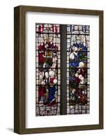 England, Somerset, Bath, Bath Abbey, West Side, Stained Glass Window, Pentateuch Window-Samuel Magal-Framed Photographic Print