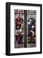 England, Somerset, Bath, Bath Abbey, West Side, Stained Glass Window, Pentateuch Window-Samuel Magal-Framed Photographic Print