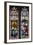 England, Somerset, Bath, Bath Abbey, West Side, Stained Glass Window, Pentateuch Window-Samuel Magal-Framed Photographic Print