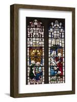 England, Somerset, Bath, Bath Abbey, West Side, Stained Glass Window, Pentateuch Window-Samuel Magal-Framed Photographic Print