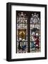 England, Somerset, Bath, Bath Abbey, West Side, Stained Glass Window, Pentateuch Window-Samuel Magal-Framed Photographic Print